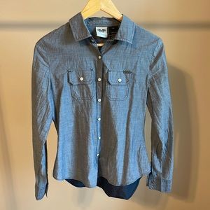 Bandanna back Harley Davidson button down